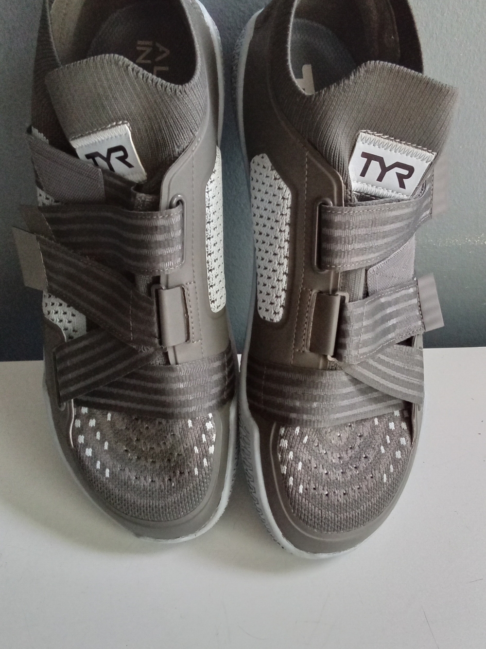 TYR DropZero Barefoot Trainer Grey Training Shoes Adjustable Straps Mens